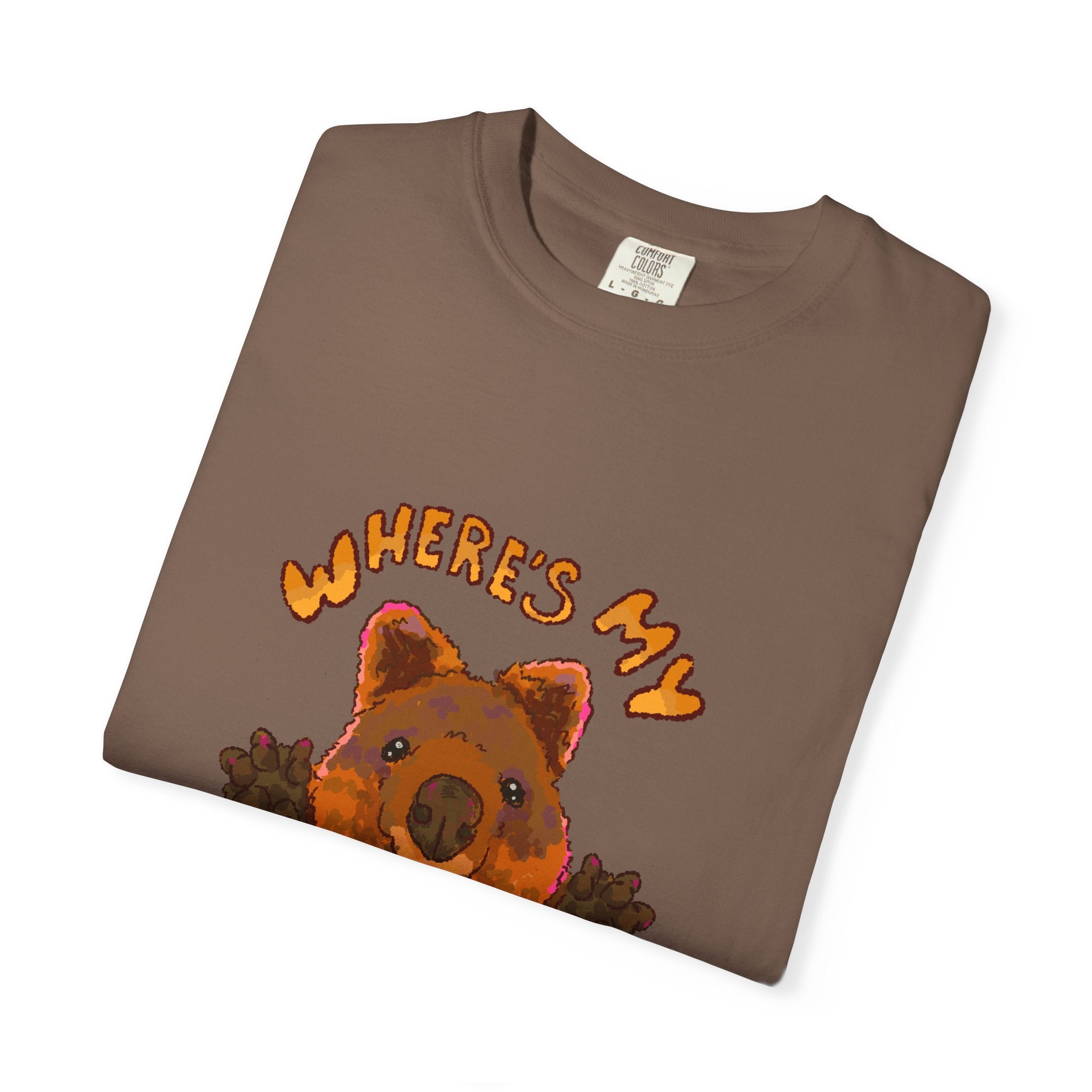 Where's My Hug Quokka Comfort Colors T-Shirt
