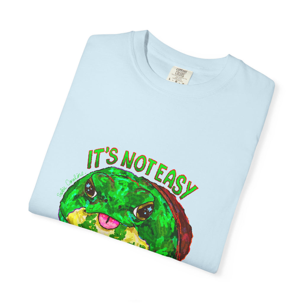 It's Not Easy Being Green Mr Frog Smiling Friends Comfort Colors T-Shirt