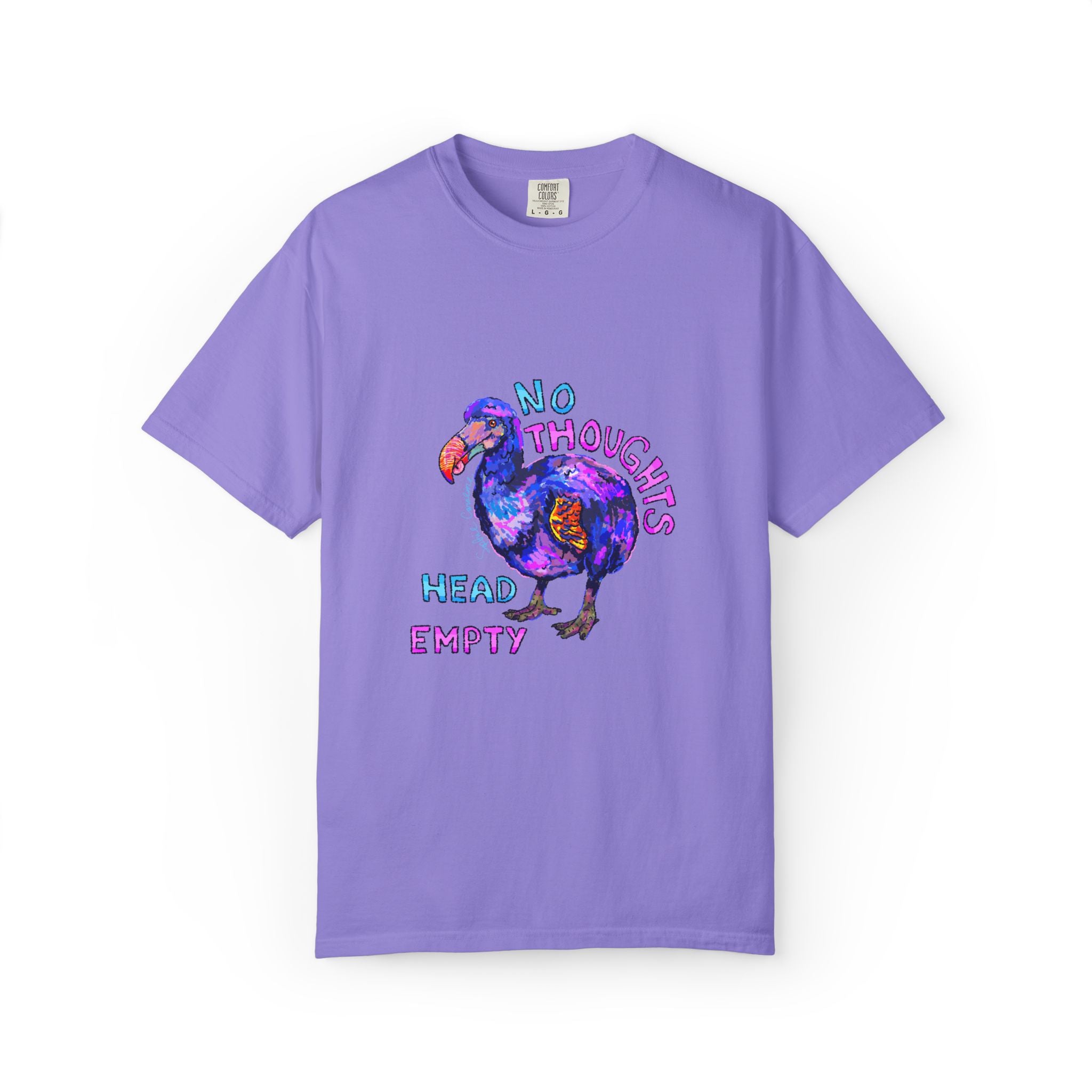 No Thoughts Head Empty Dodo Bird Comfort Colors T-Shirt