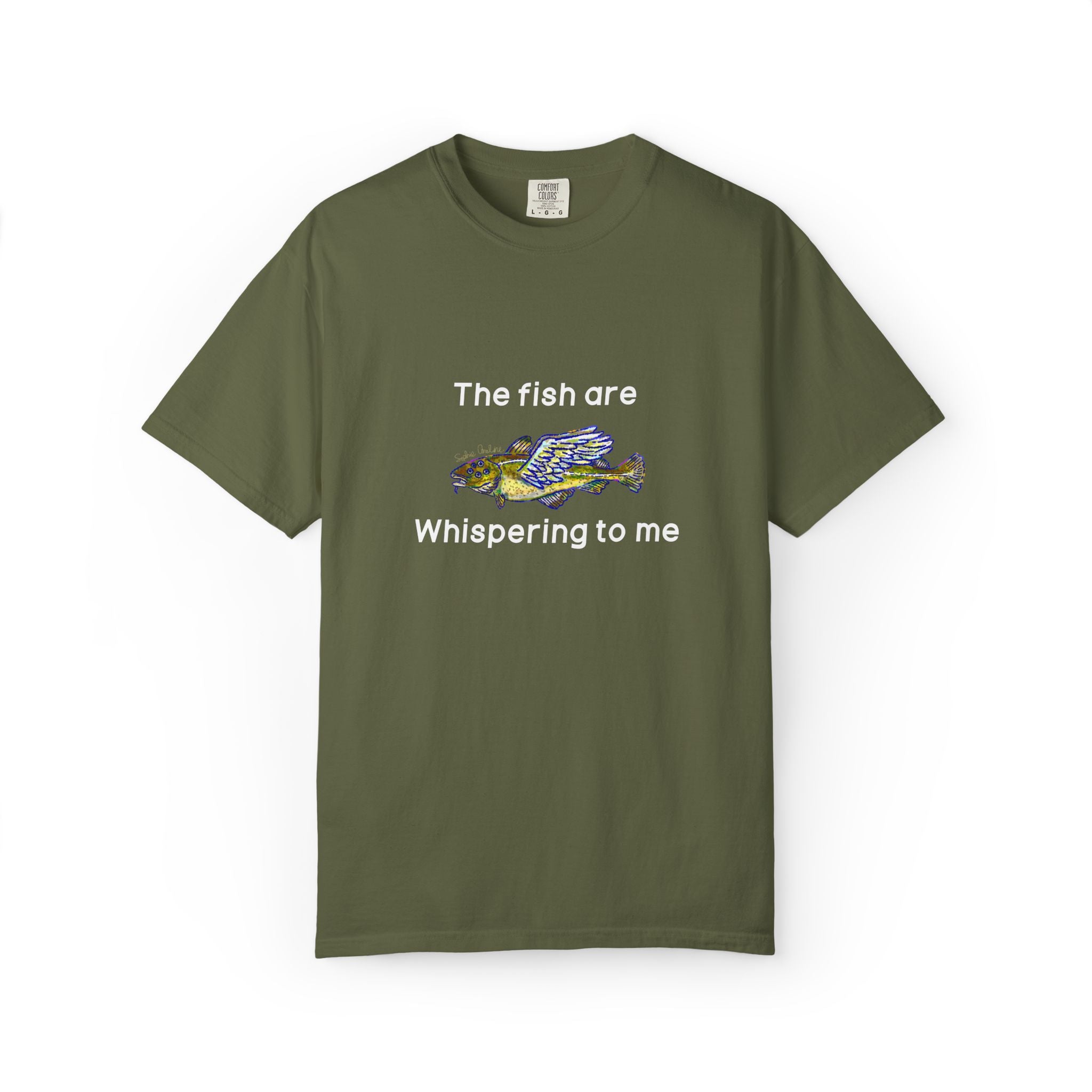 The fish are whispering to me Comfort Colors T-shirt