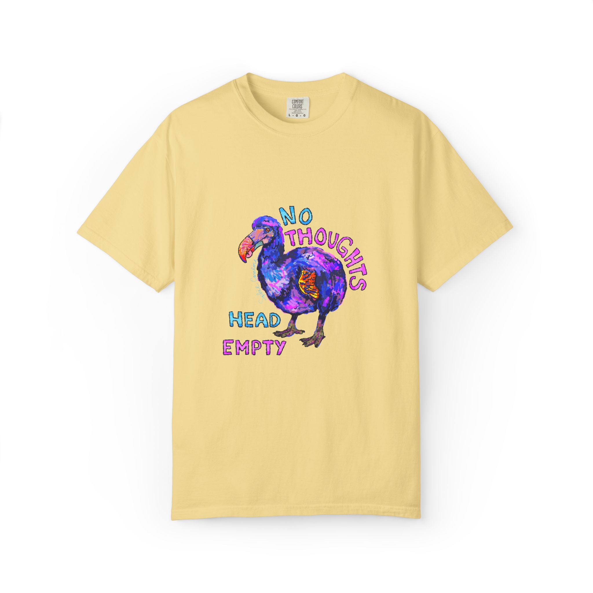 No Thoughts Head Empty Dodo Bird Comfort Colors T-Shirt