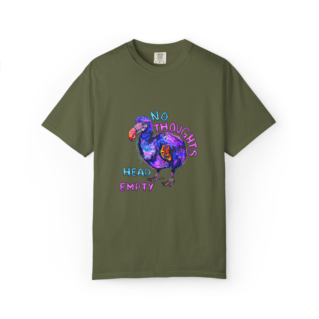 No Thoughts Head Empty Dodo Bird T-Shirt | Comfort Colors