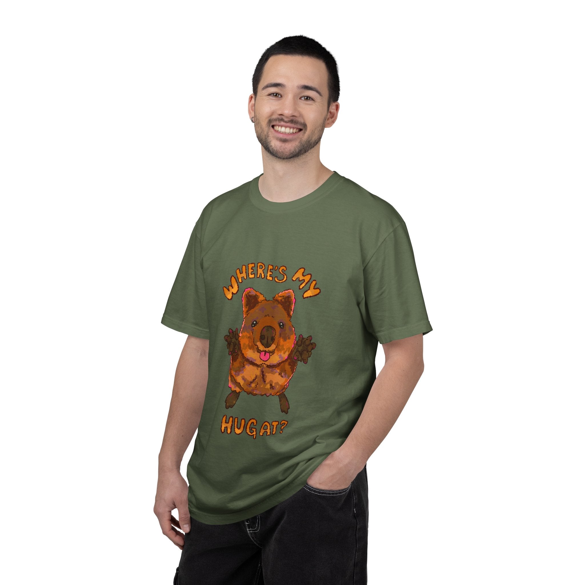 Where's My Hug Quokka Comfort Colors T-Shirt