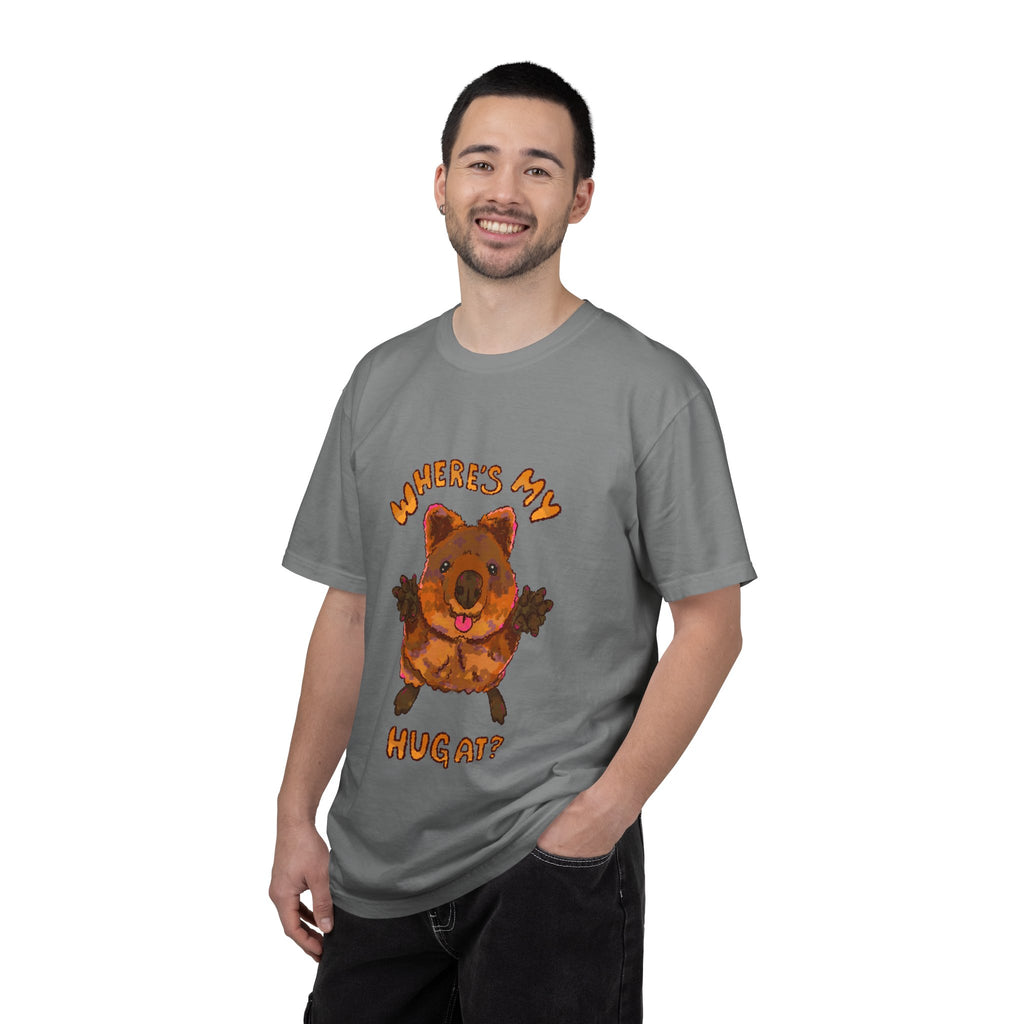 Where's My Hug Quokka Comfort Colors T-Shirt