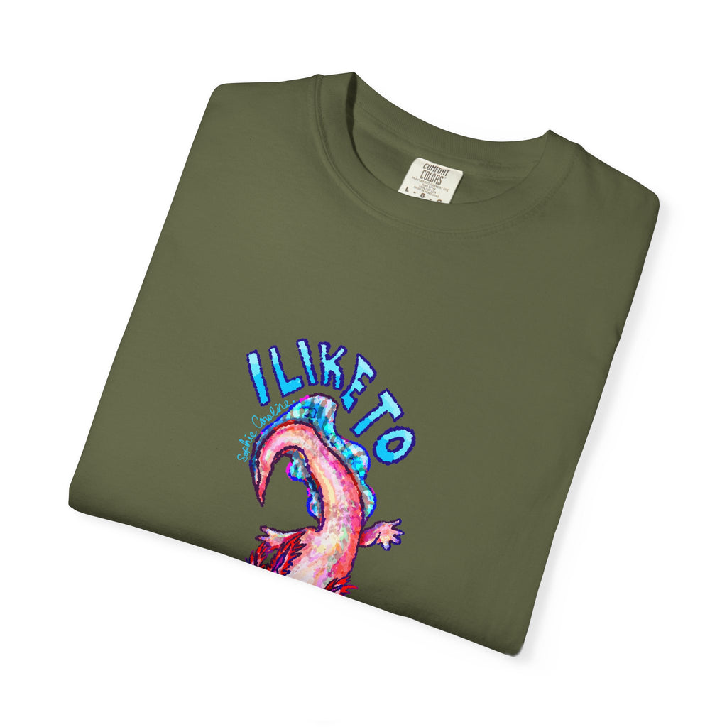 I Like to Axolotl Questions Axolotl Comfort Colors T-Shirt