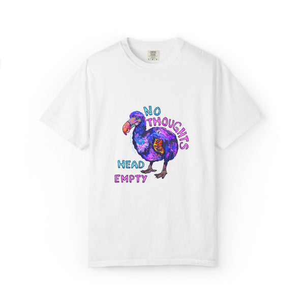 No Thoughts Head Empty Dodo Bird T-Shirt | Comfort Colors