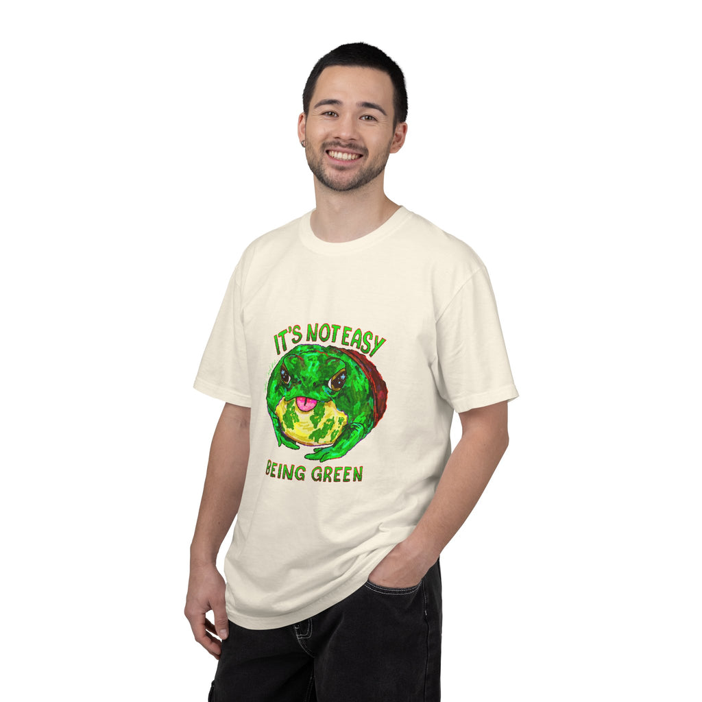 It's Not Easy Being Green Mr Frog Smiling Friends Comfort Colors T-Shirt