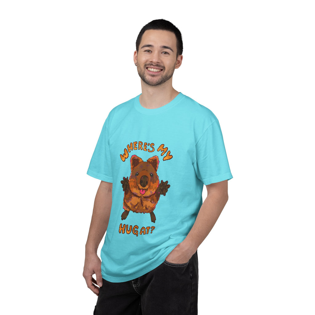 Where's My Hug Quokka Comfort Colors T-Shirt