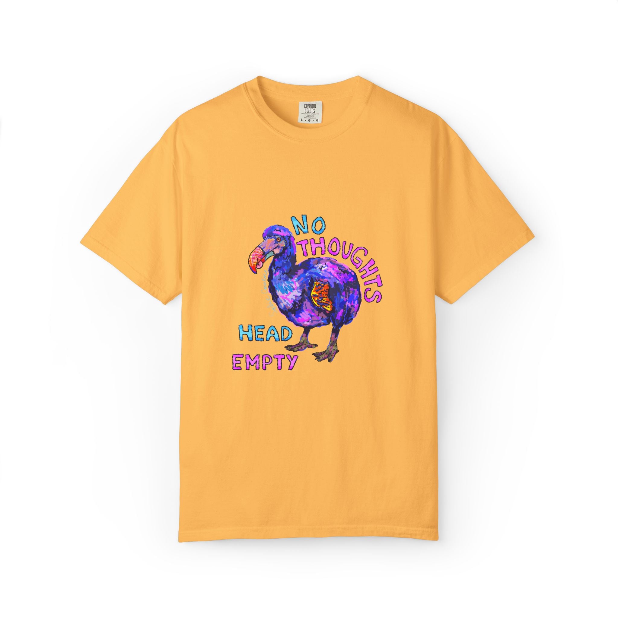 No Thoughts Head Empty Dodo Bird T-Shirt | Comfort Colors