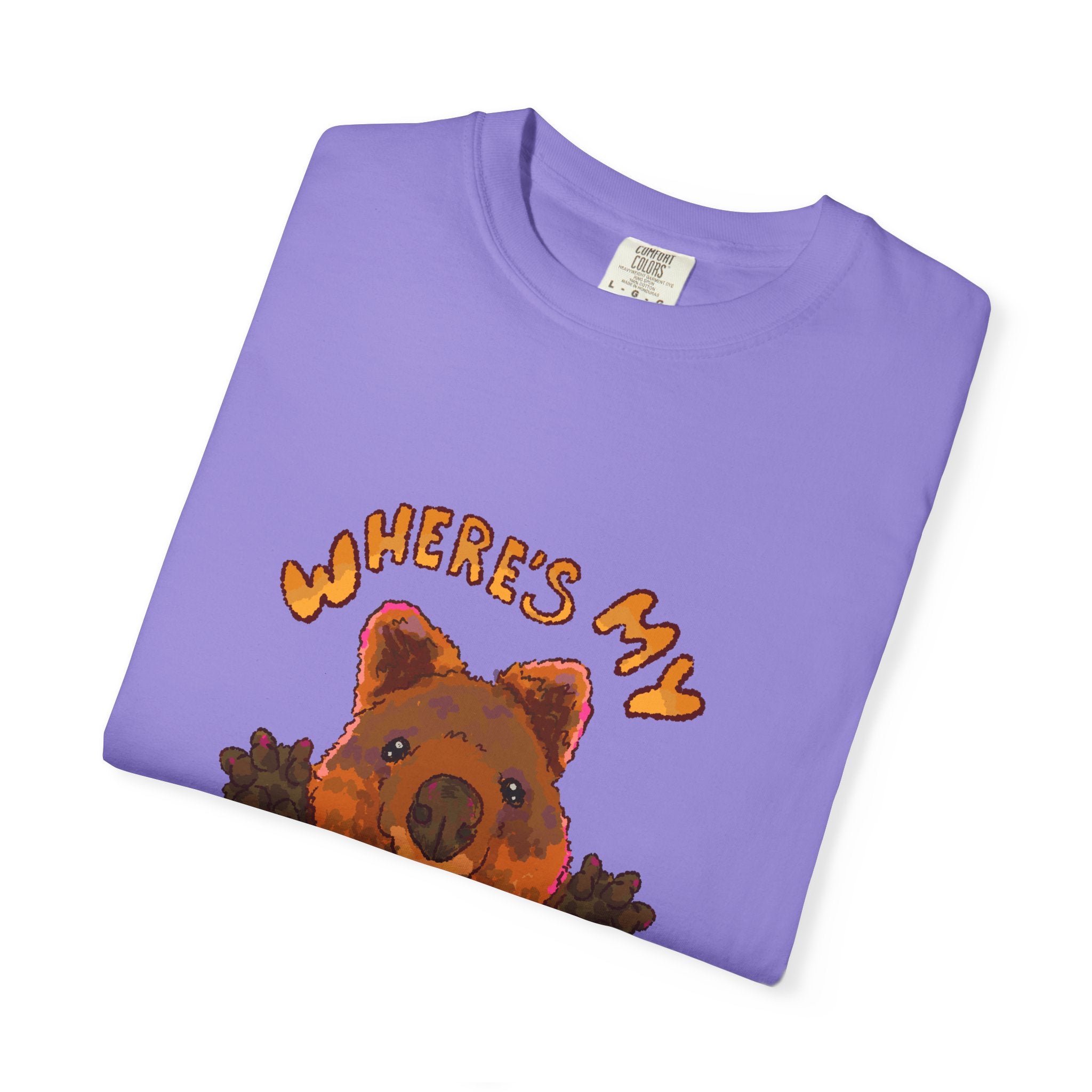 Where's My Hug Quokka Comfort Colors T-Shirt