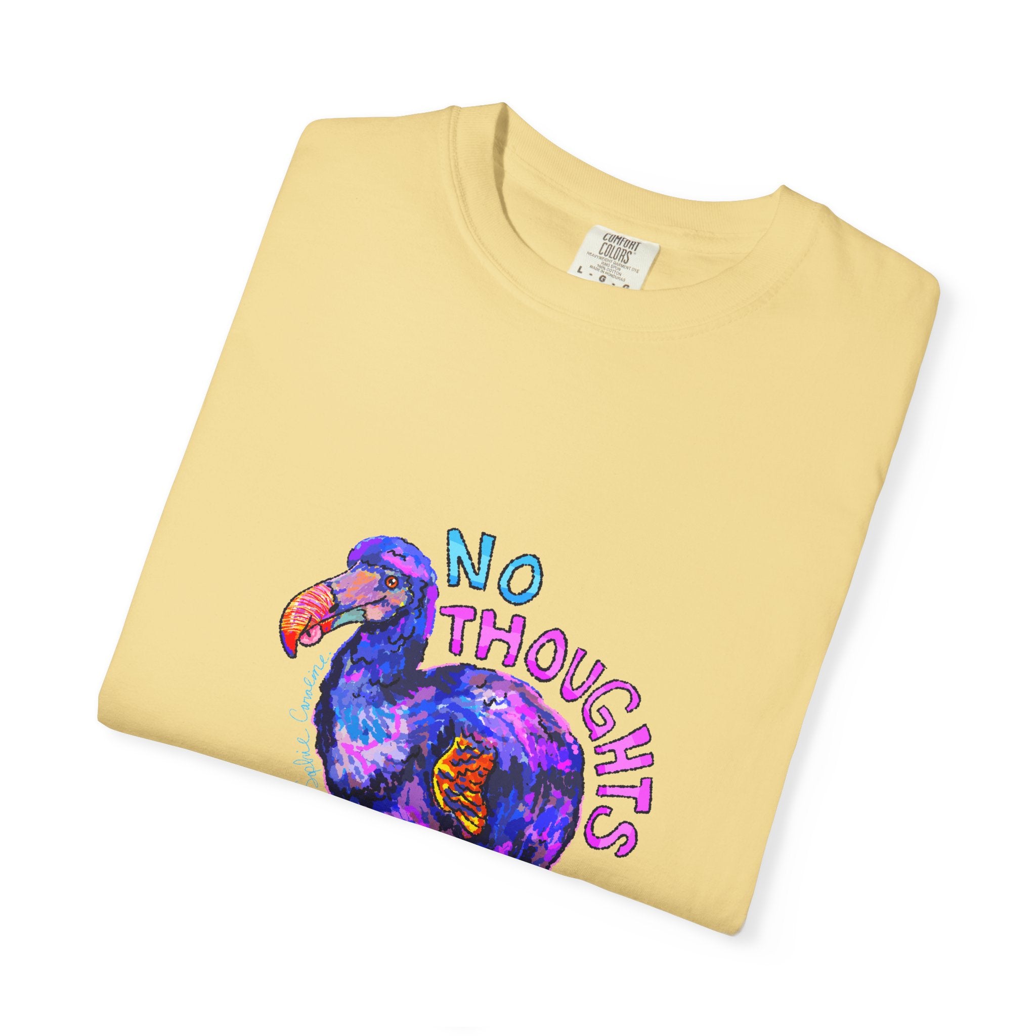 No Thoughts Head Empty Dodo Bird T-Shirt | Comfort Colors