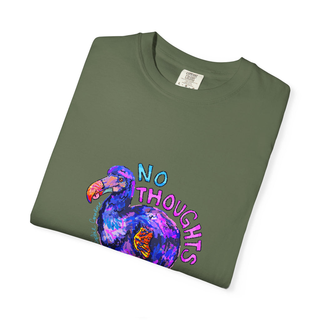 No Thoughts Head Empty Dodo Bird T-Shirt | Comfort Colors