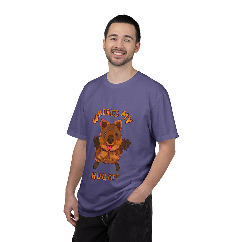 Where's My Hug Quokka Comfort Colors T-Shirt