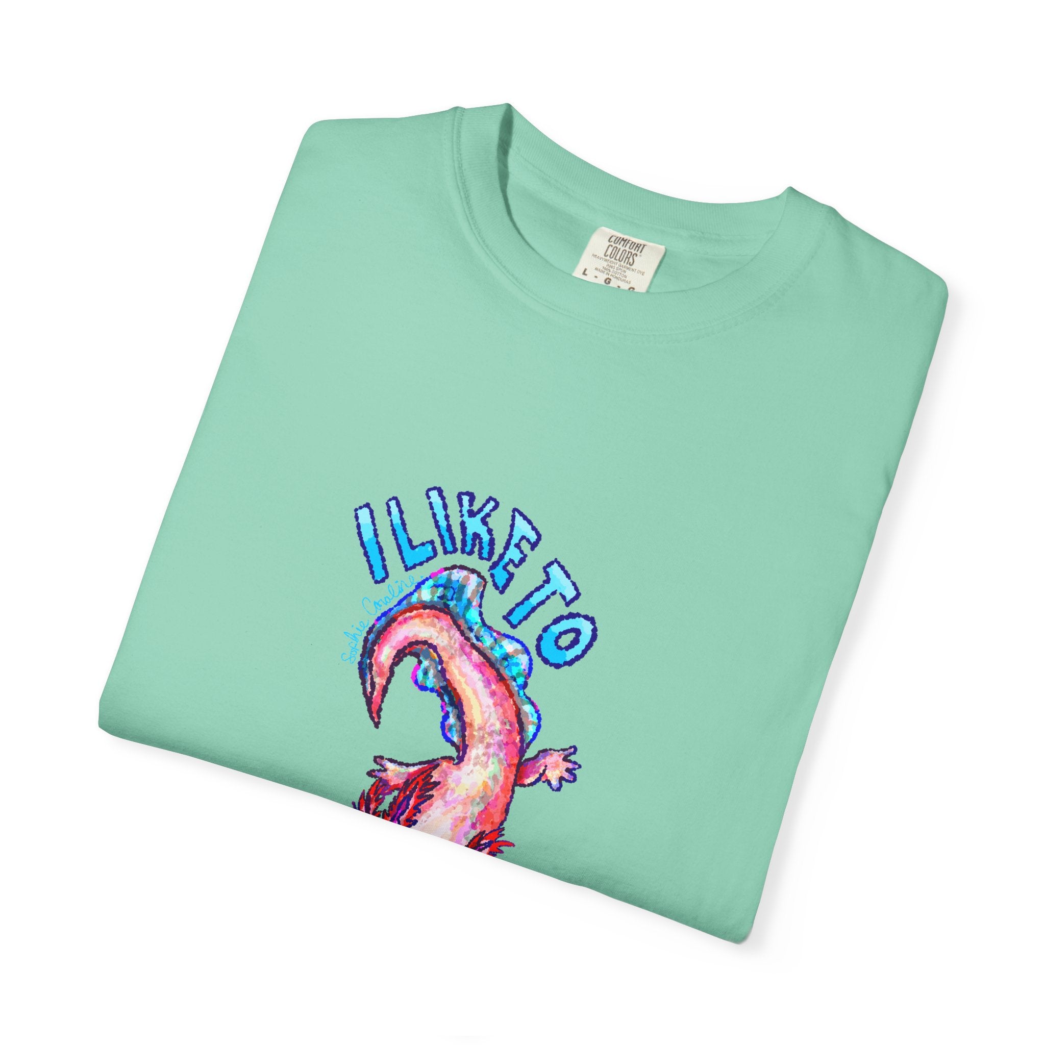 I Like to Axolotl Questions Axolotl Comfort Colors T-Shirt