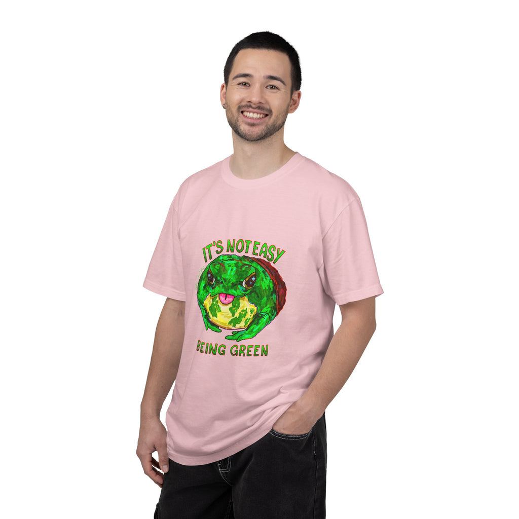 It's Not Easy Being Green Mr Frog Smiling Friends Comfort Colors T-Shirt