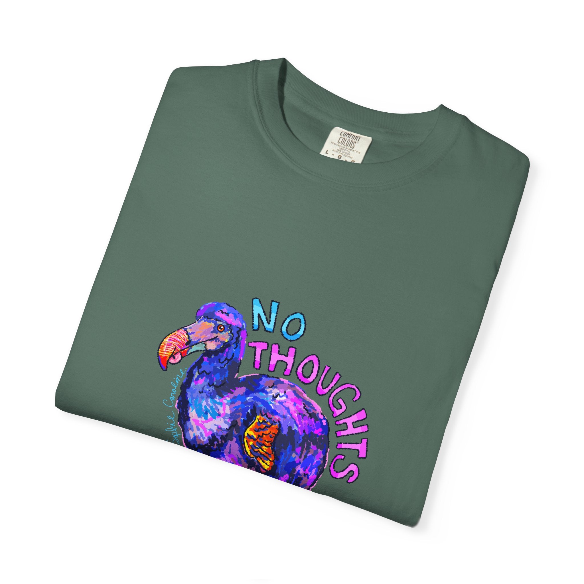 No Thoughts Head Empty Dodo Bird T-Shirt | Comfort Colors