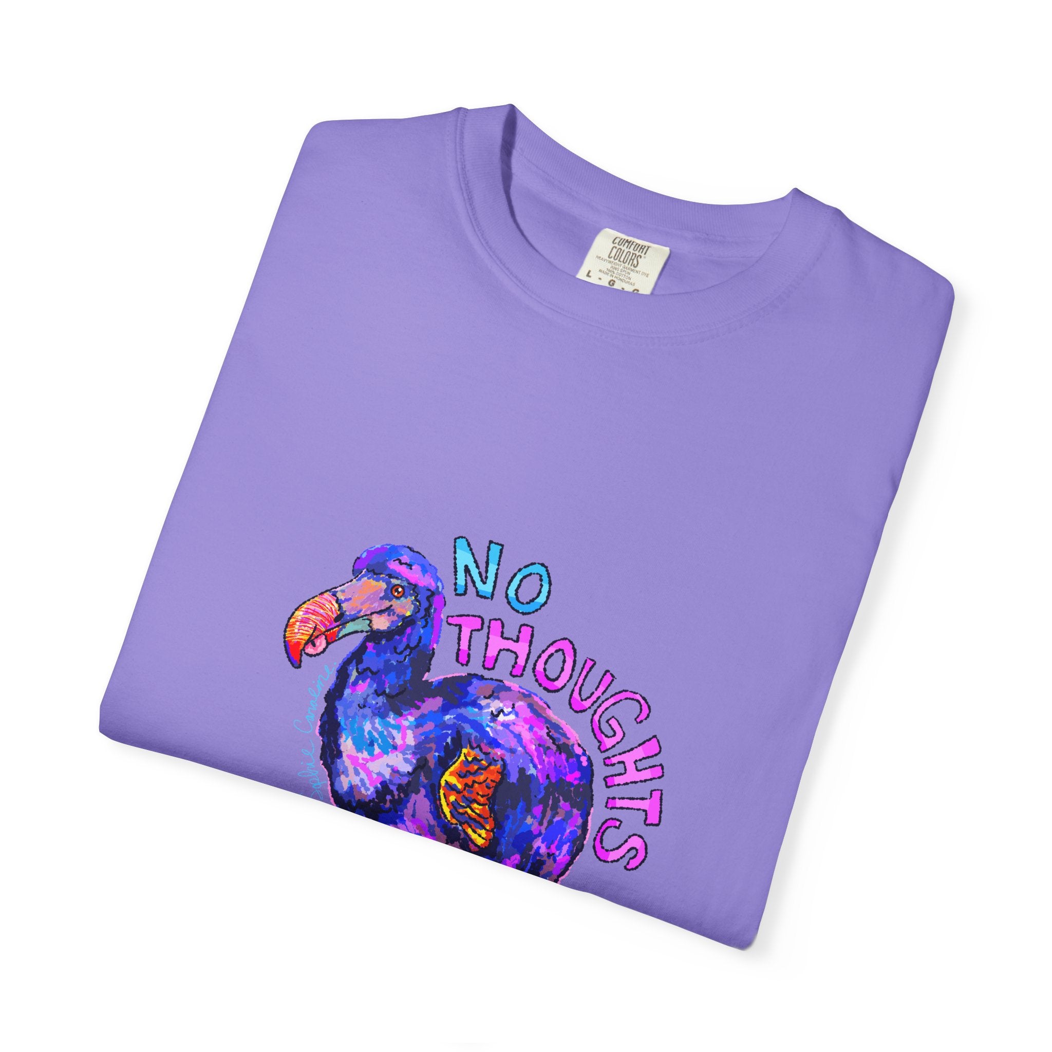 No Thoughts Head Empty Dodo Bird T-Shirt | Comfort Colors