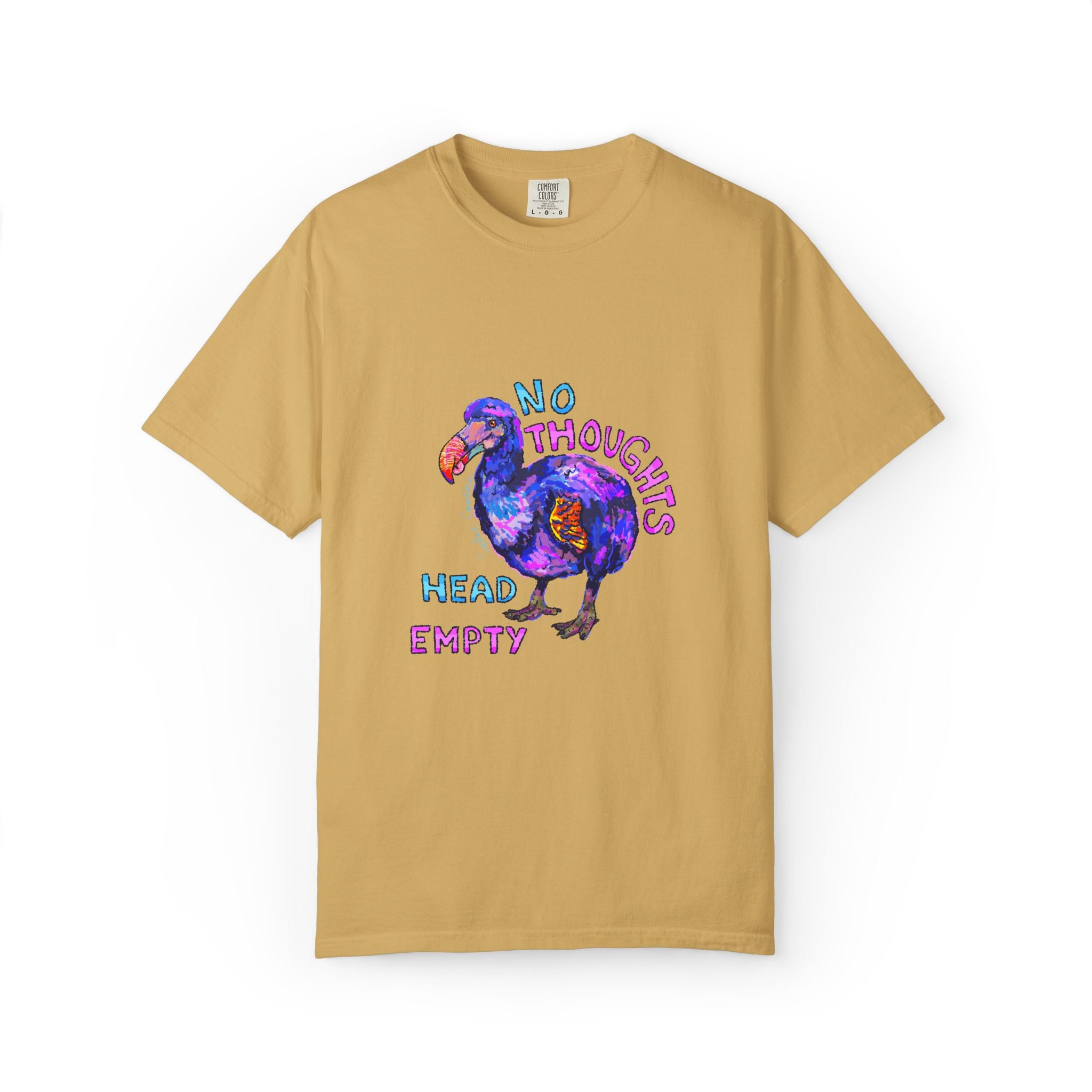 No Thoughts Head Empty Dodo Bird Comfort Colors T-Shirt