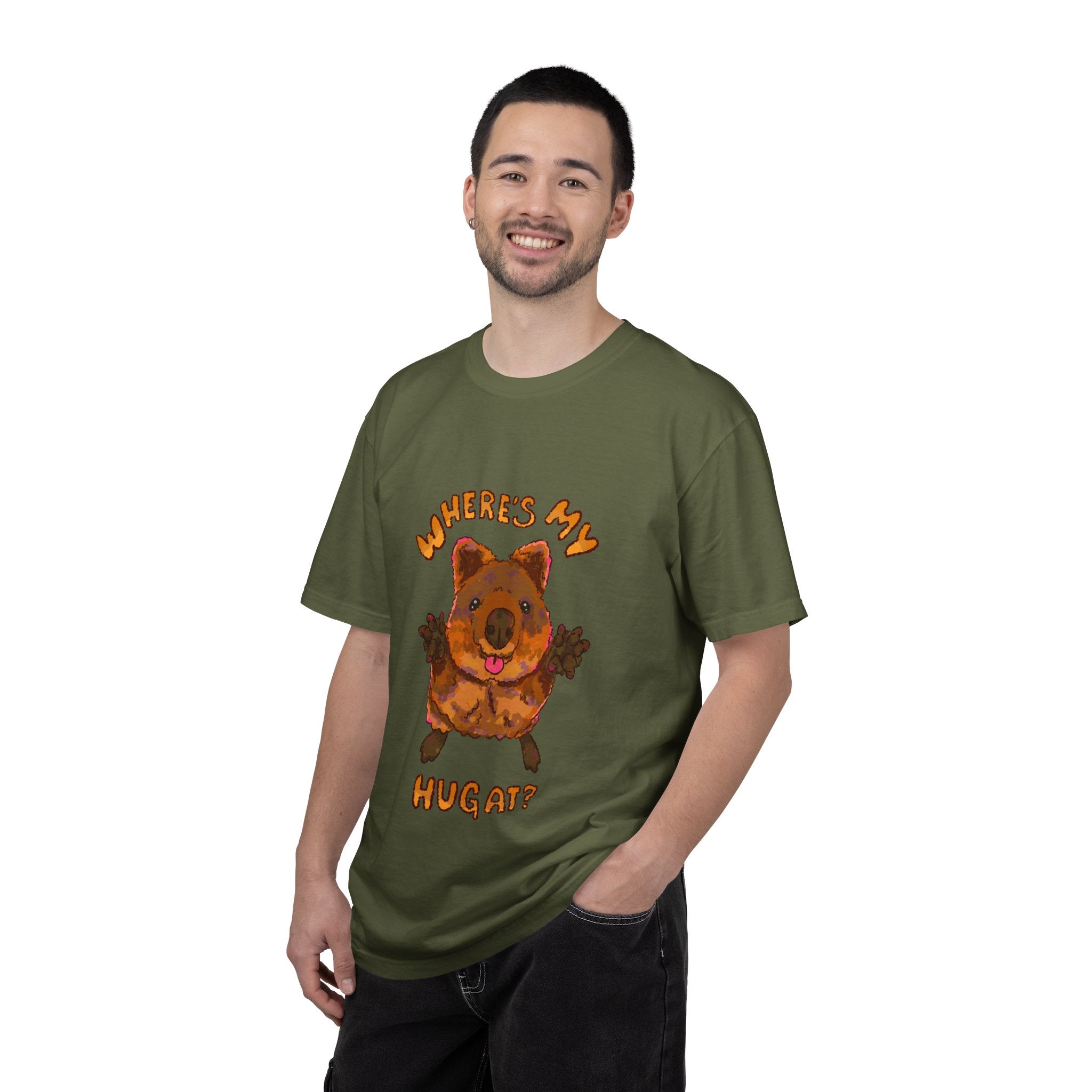 Where's My Hug Quokka Comfort Colors T-Shirt