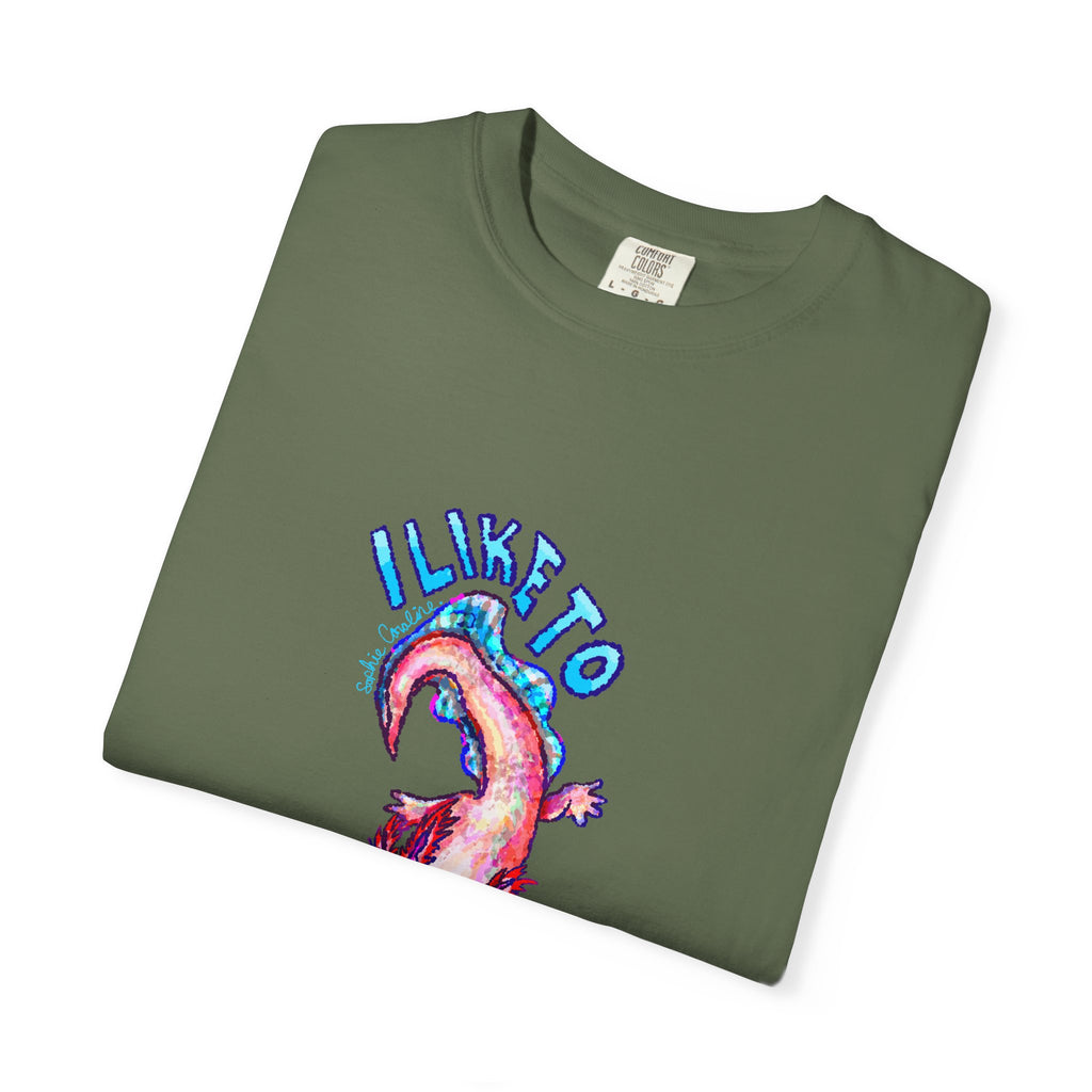I Like to Axolotl Questions Axolotl Comfort Colors T-Shirt
