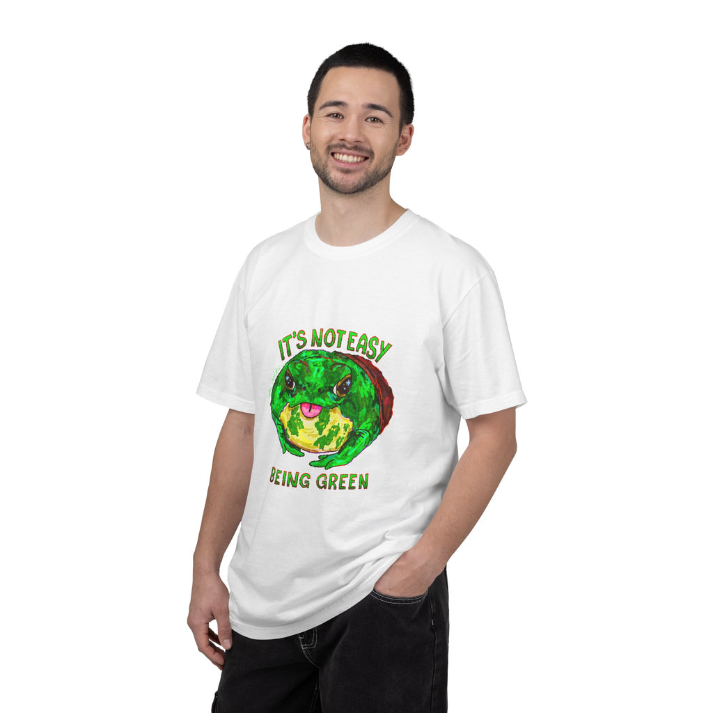 It's Not Easy Being Green Mr Frog Smiling Friends Comfort Colors T-Shirt