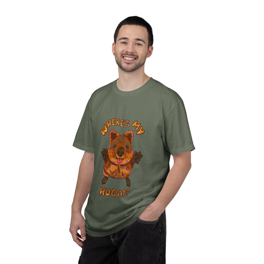 Where's My Hug Quokka Comfort Colors T-Shirt