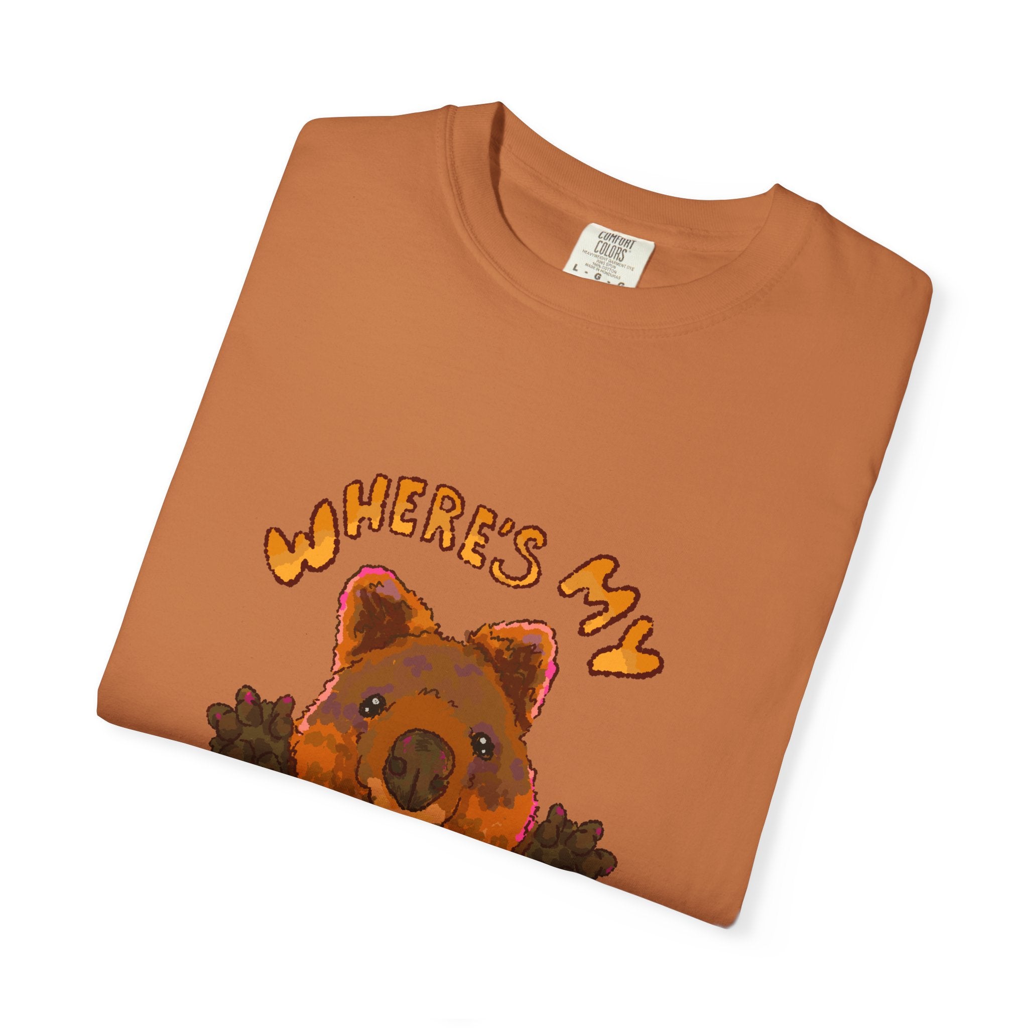 Where's My Hug Quokka Comfort Colors T-Shirt