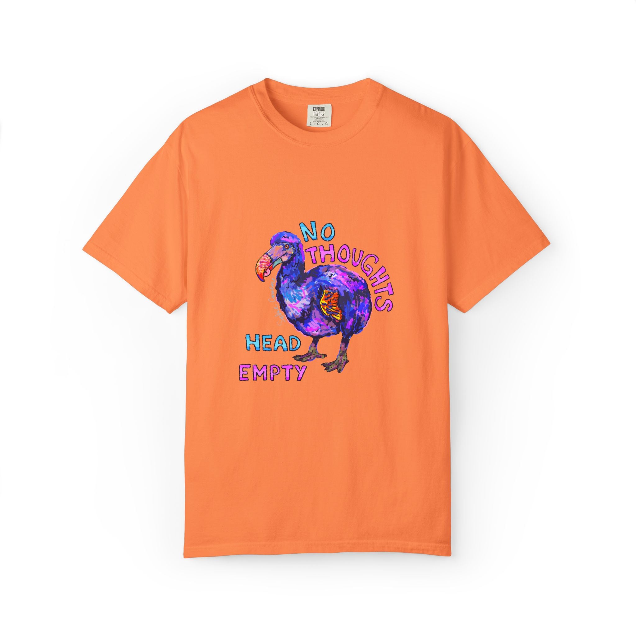 No Thoughts Head Empty Dodo Bird T-Shirt | Comfort Colors