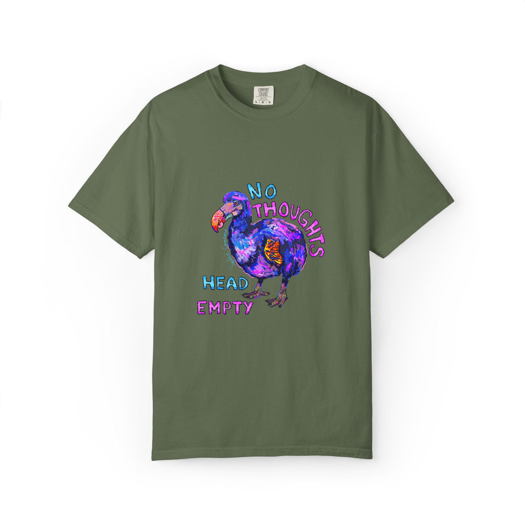 No Thoughts Head Empty Dodo Bird T-Shirt | Comfort Colors