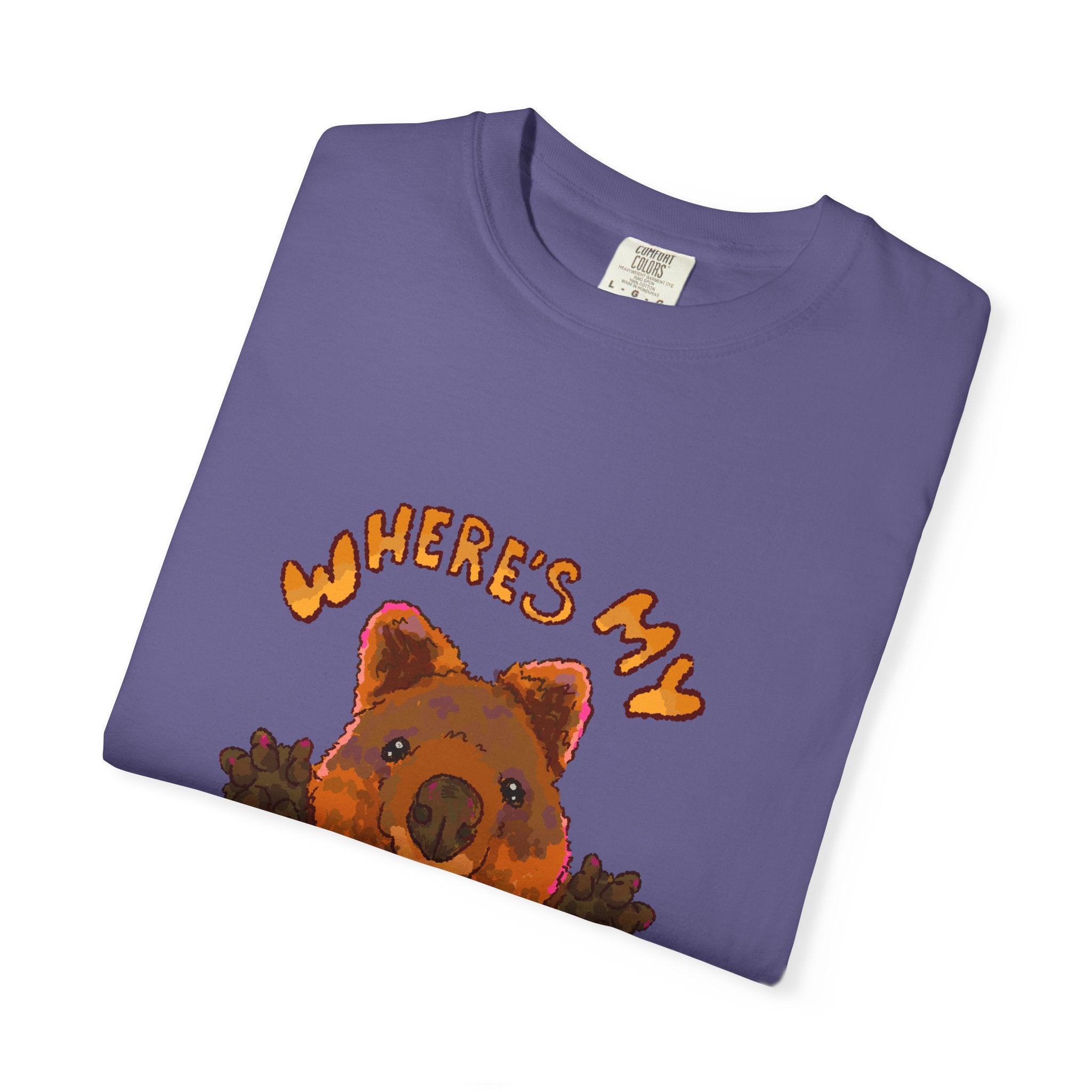 Where's My Hug Quokka Comfort Colors T-Shirt