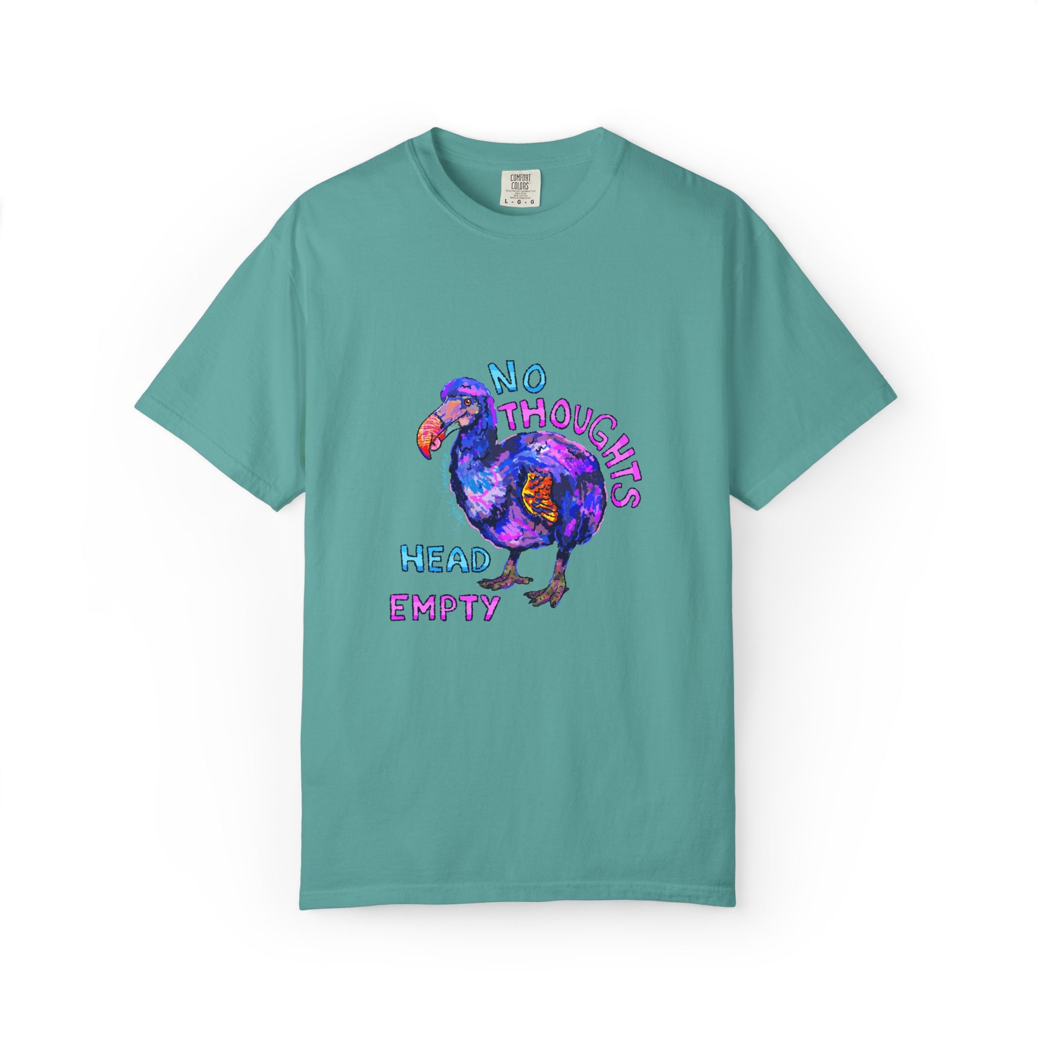 No Thoughts Head Empty Dodo Bird T-Shirt | Comfort Colors