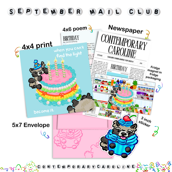 Rocky & Caroline's Monthly Mail Club 🦝💖