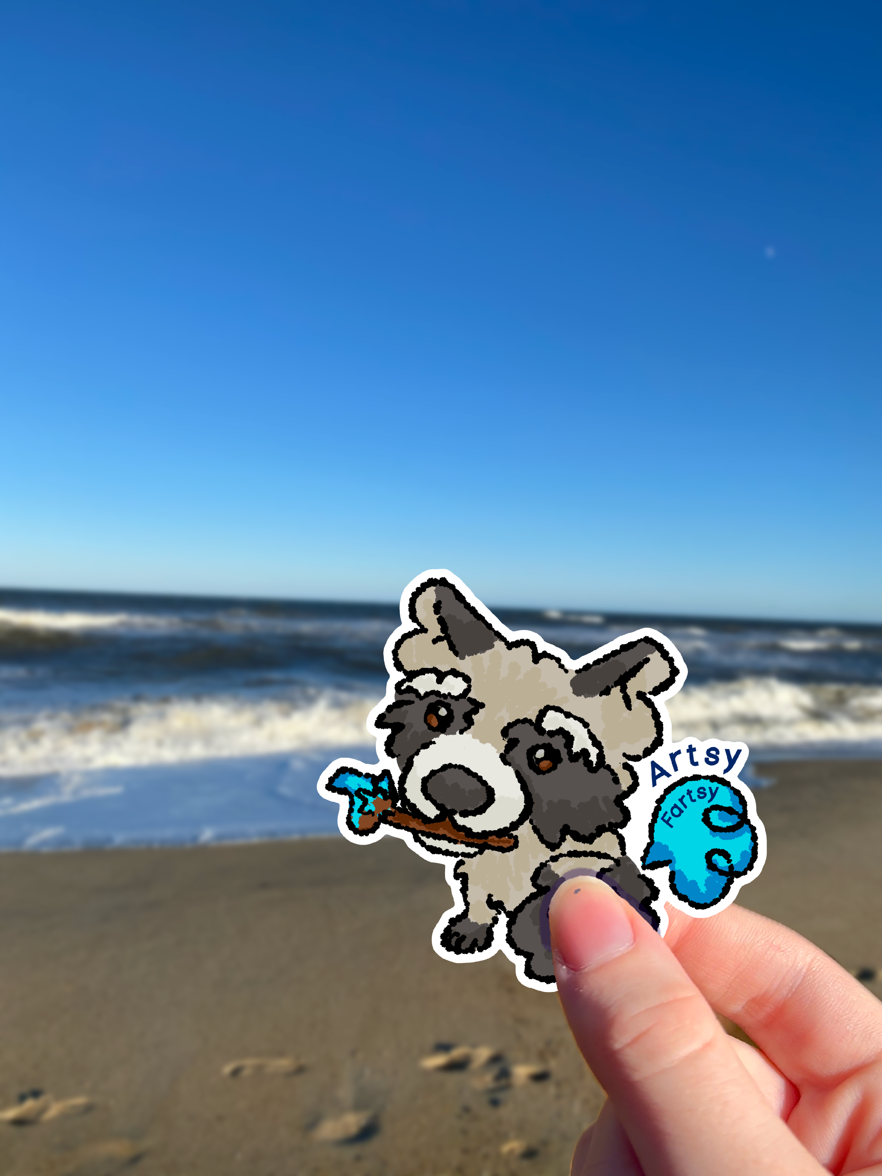 Artsy Fartsy Rocky Sticker