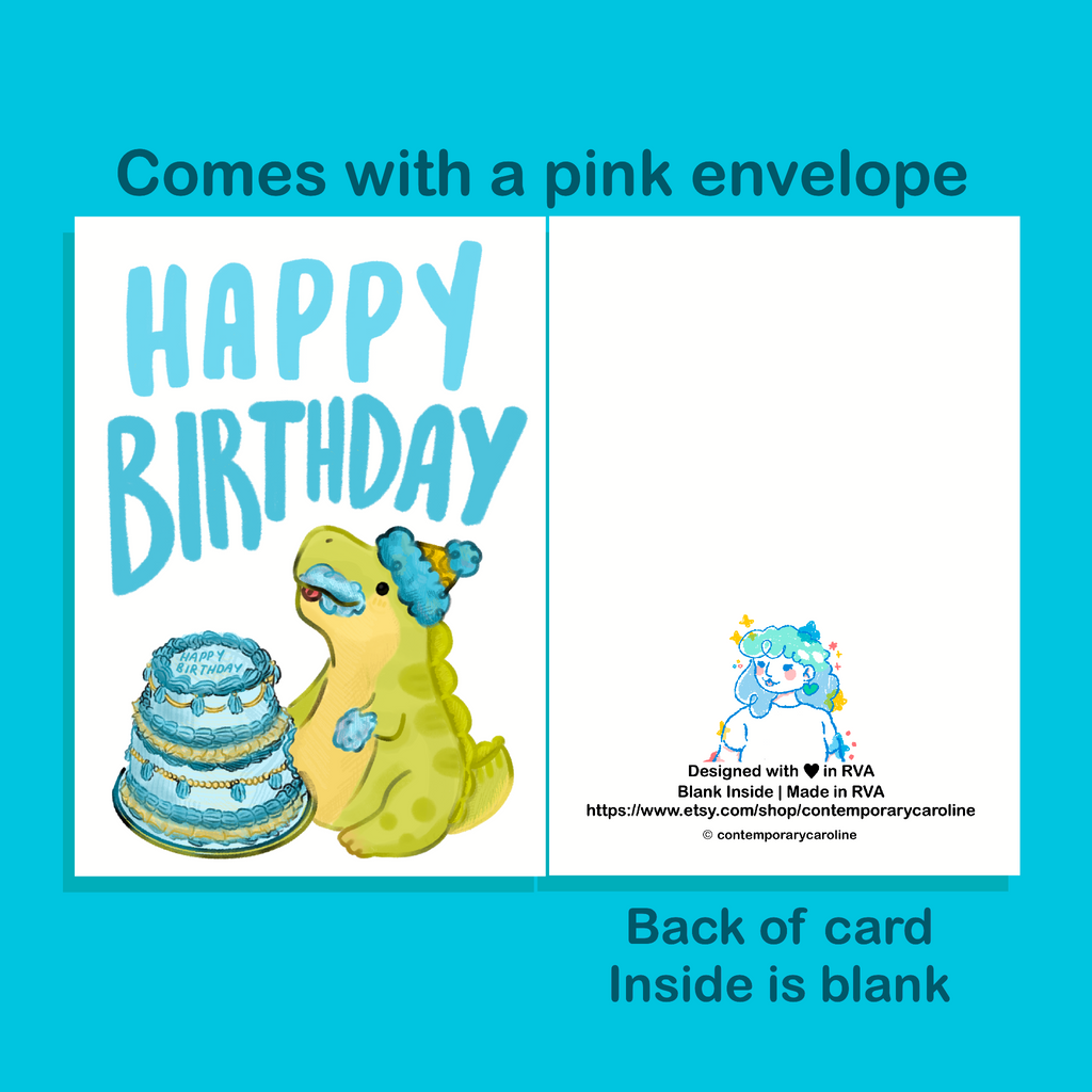 Dinosaur Birthday Card