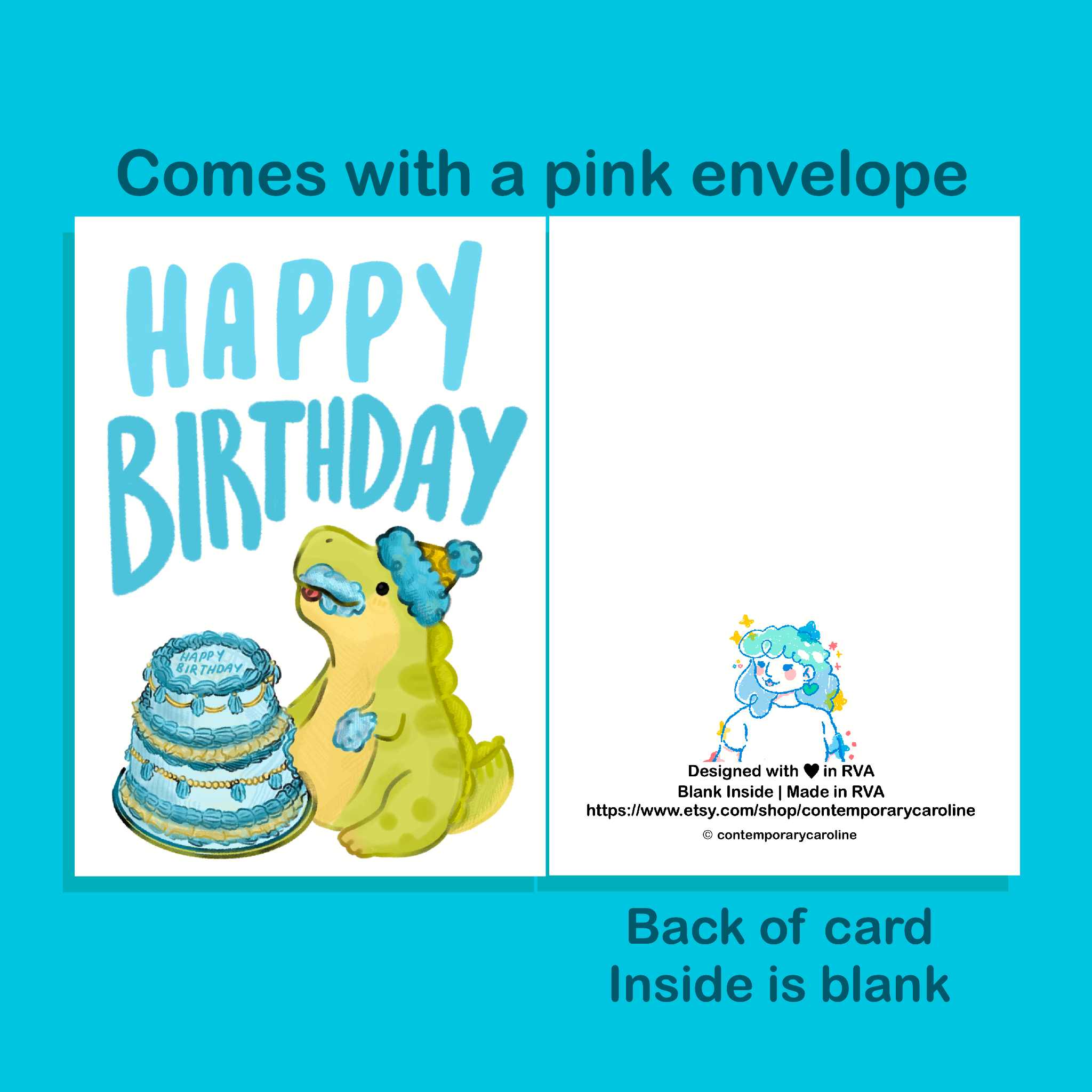 Dinosaur Birthday Card