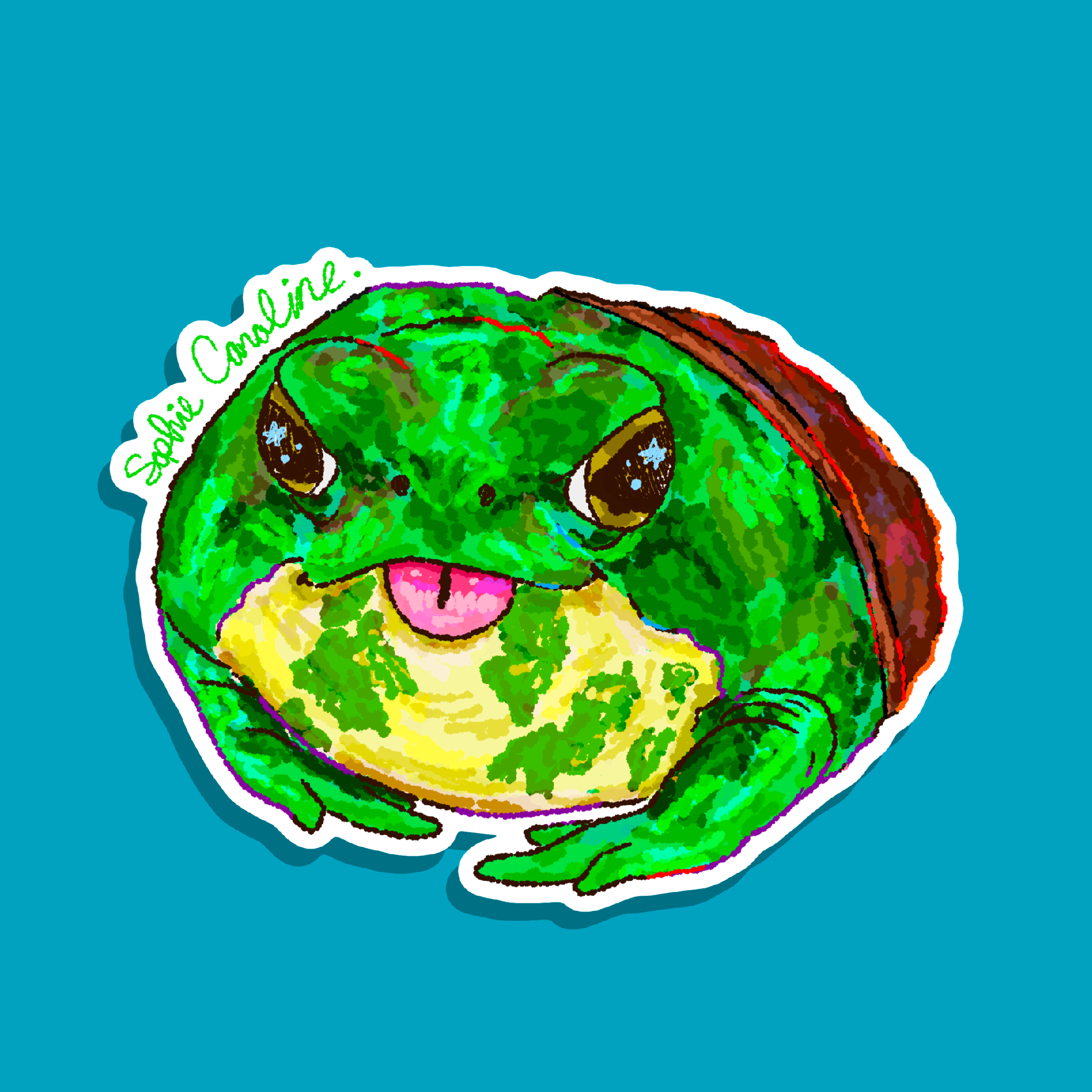 Toad Frog Sticker