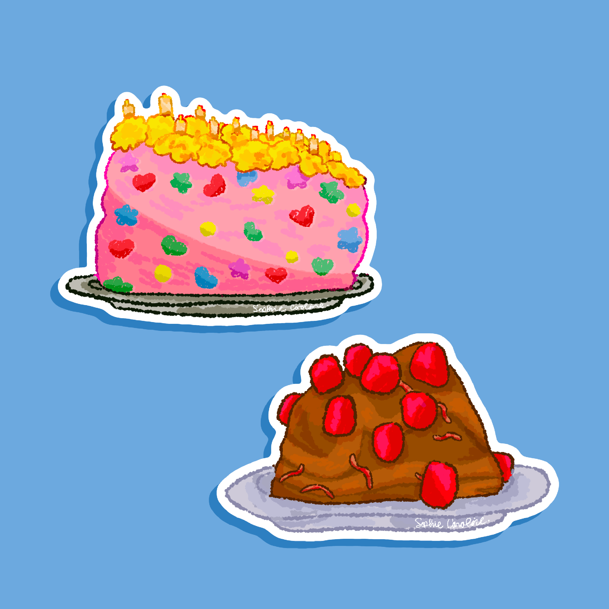 Max and Ruby Cakes Sticker Pack