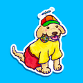 Whimsy Dog Sticker