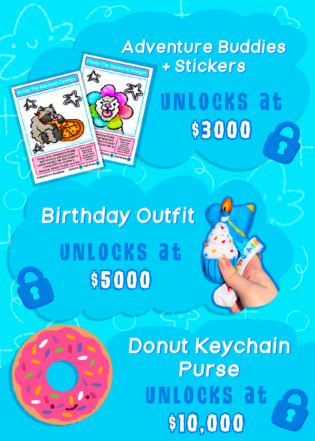 Rocky & Penny Purse Keychains (PRE ORDERS) ENDS 06/31
