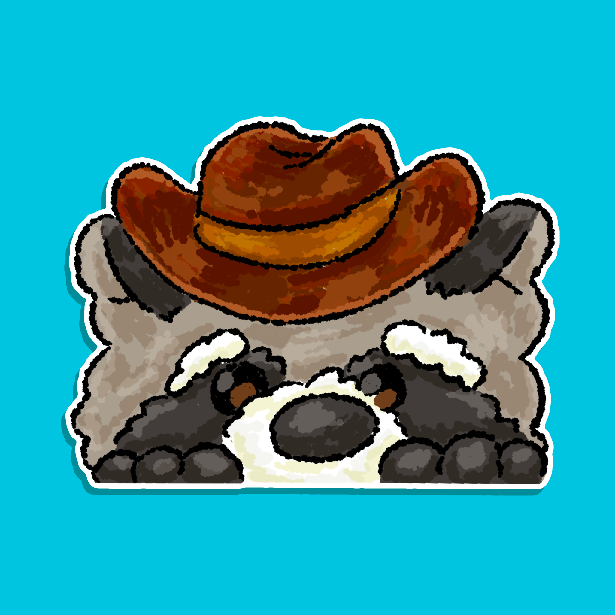 Rocky Peeker Bumper Sticker