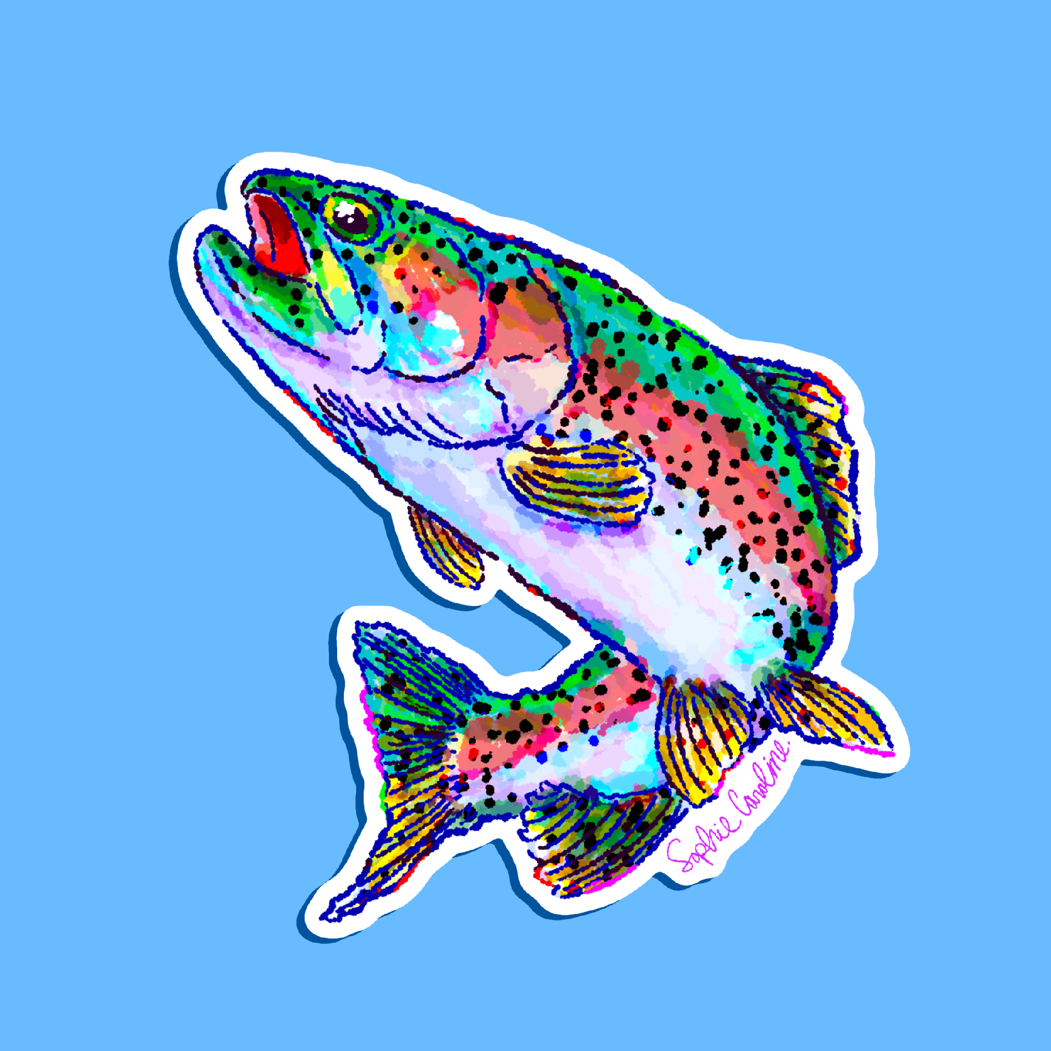 Rainbow Trout Sticker