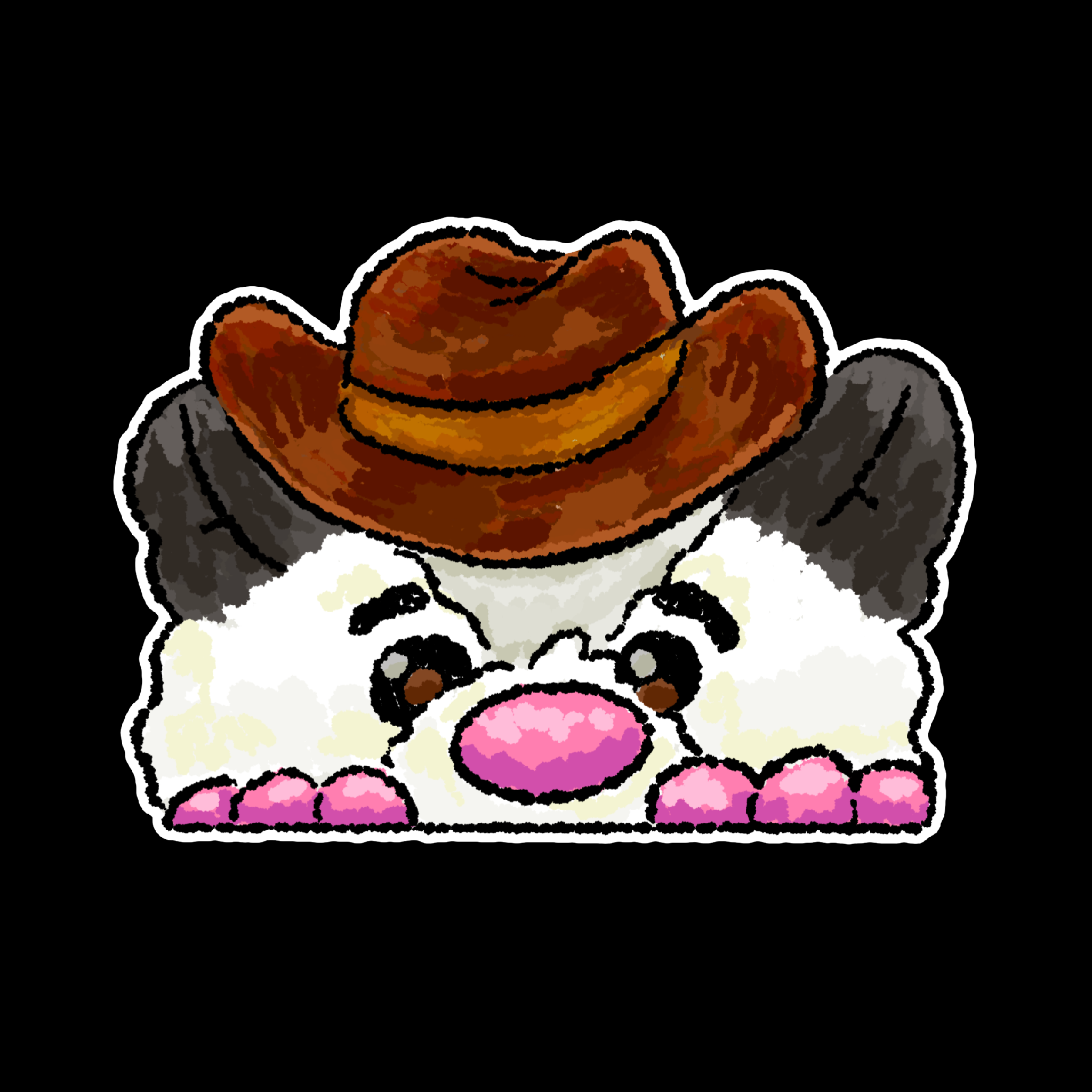 Penny Possum Peeker Bumper Sticker