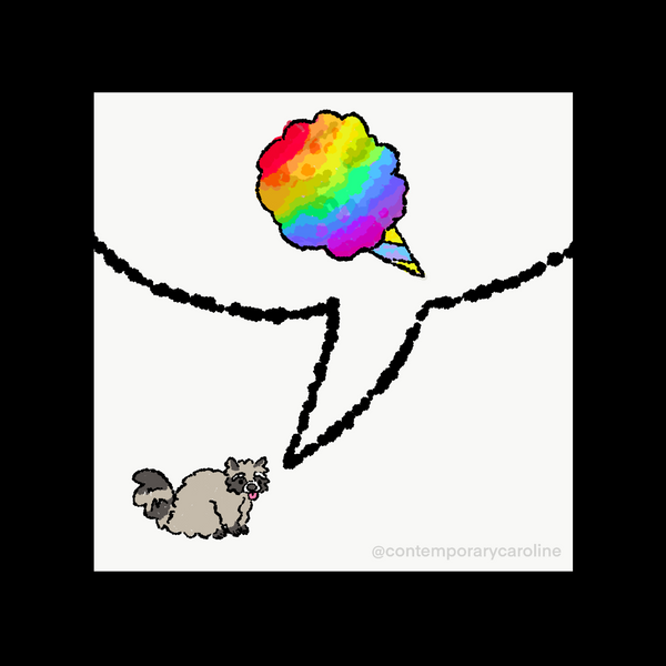 Rocky Cotton Candy Print