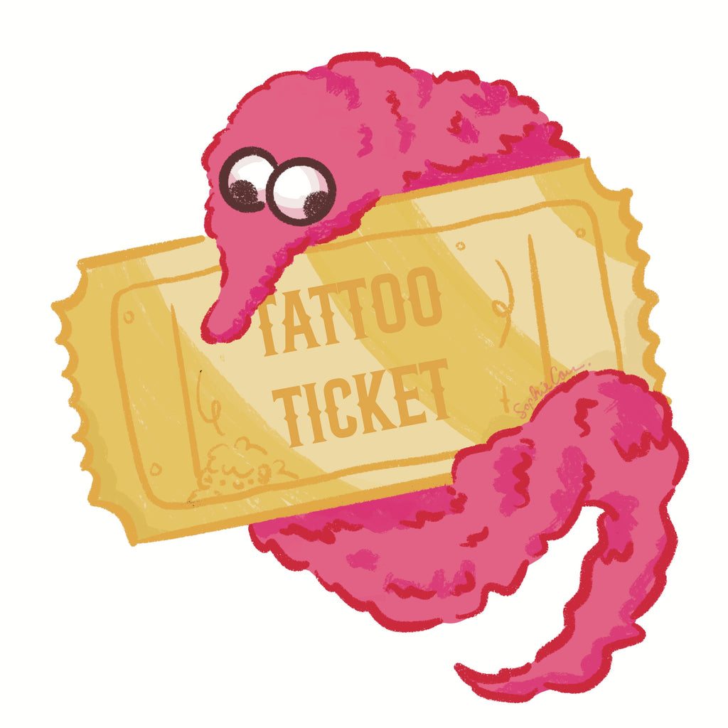Caroline's Tattoo Ticket