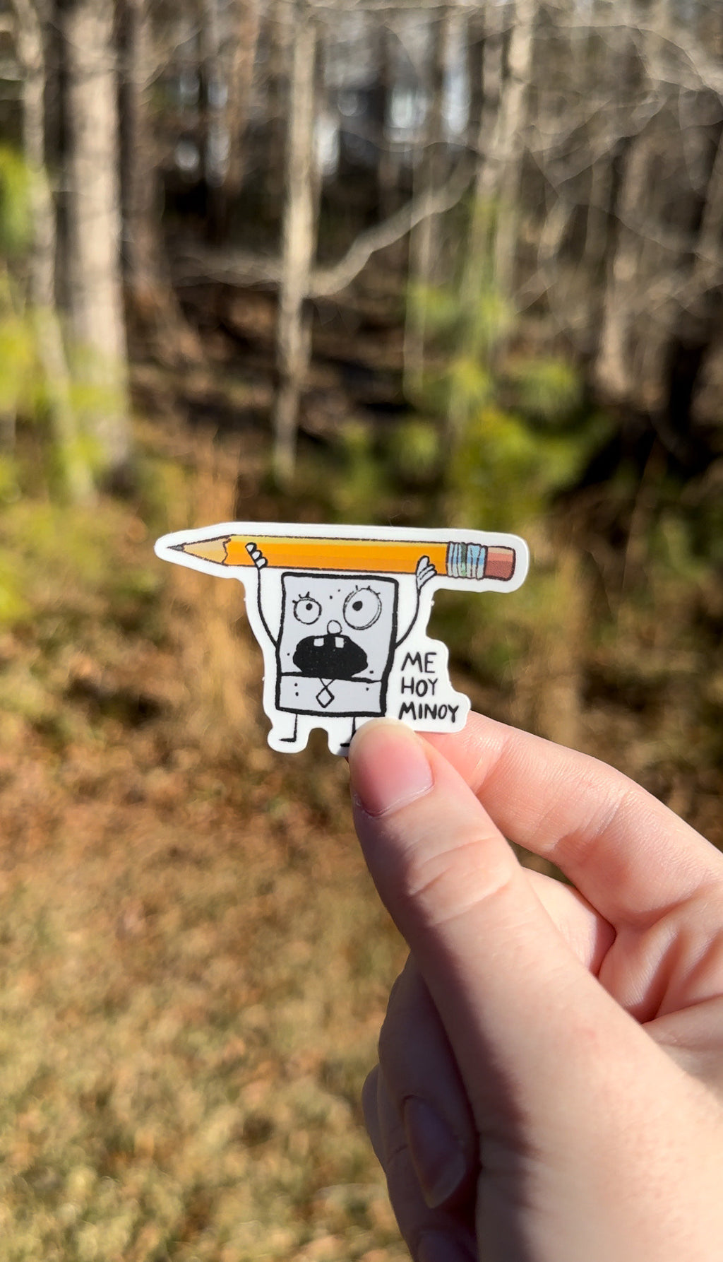 Doodlebob Me Hoy Minoy Sticker