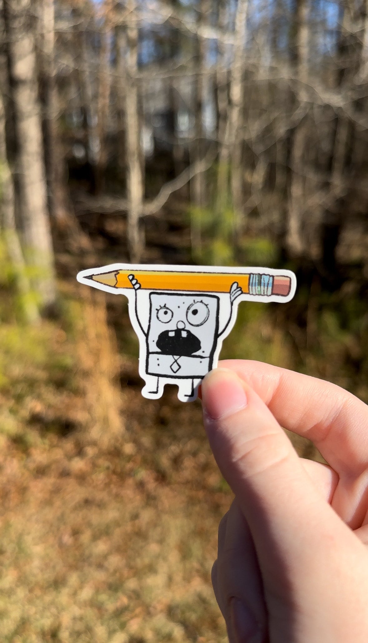 Doodlebob Me Hoy Minoy Sticker
