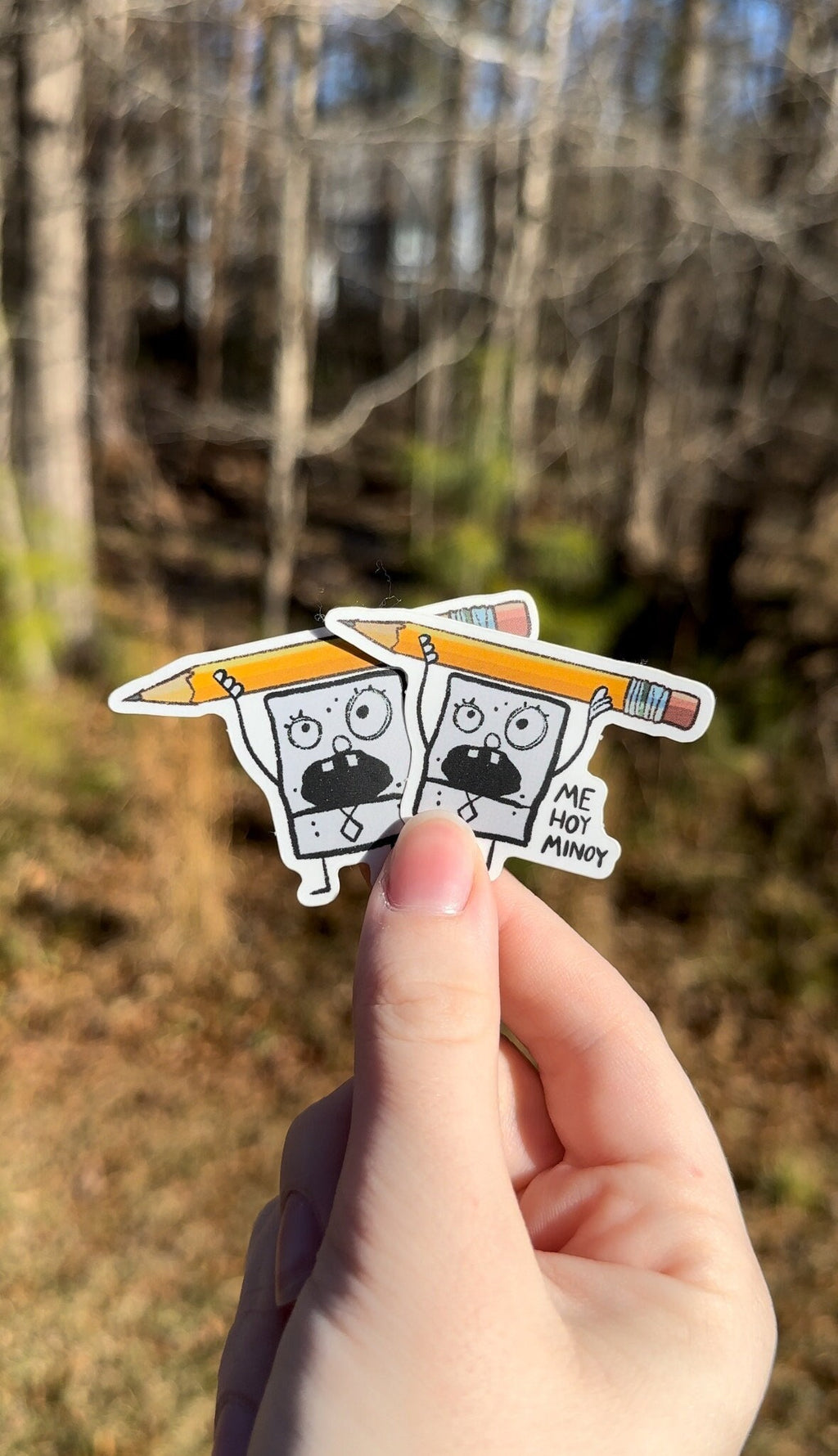 Doodlebob Me Hoy Minoy Sticker