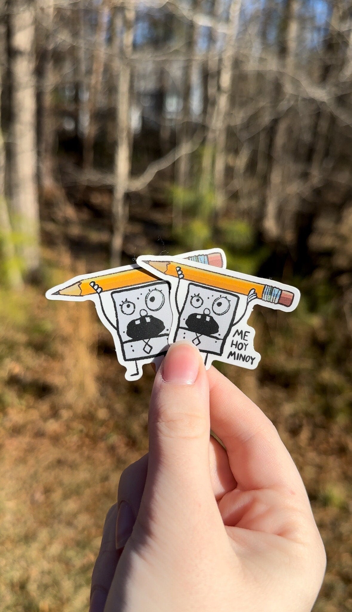 Doodlebob Me Hoy Minoy Sticker