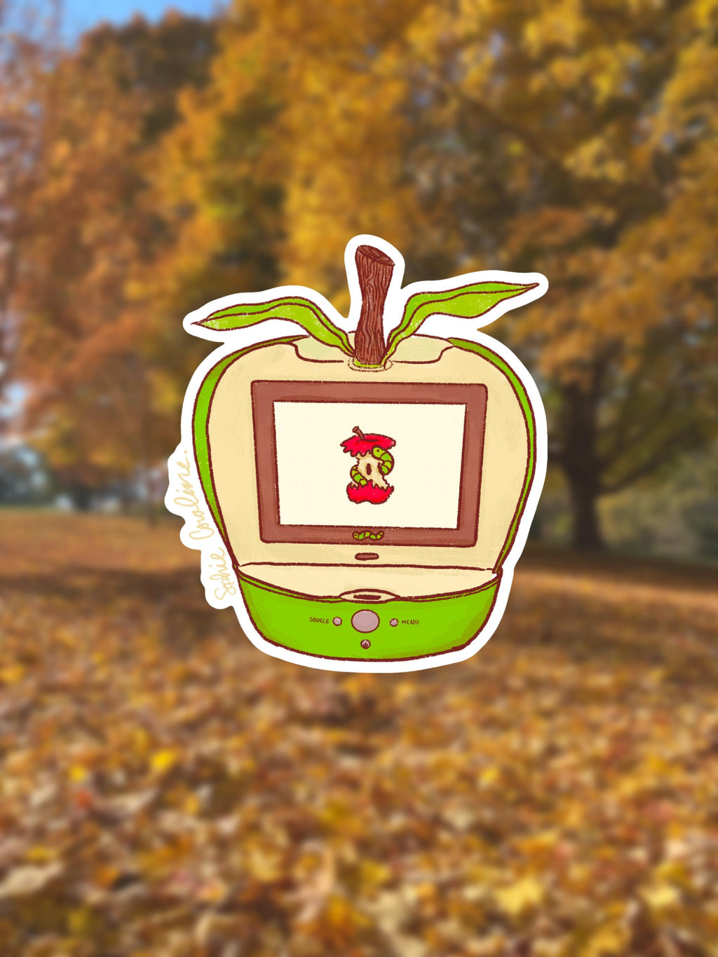 Apple TV Worm Sticker