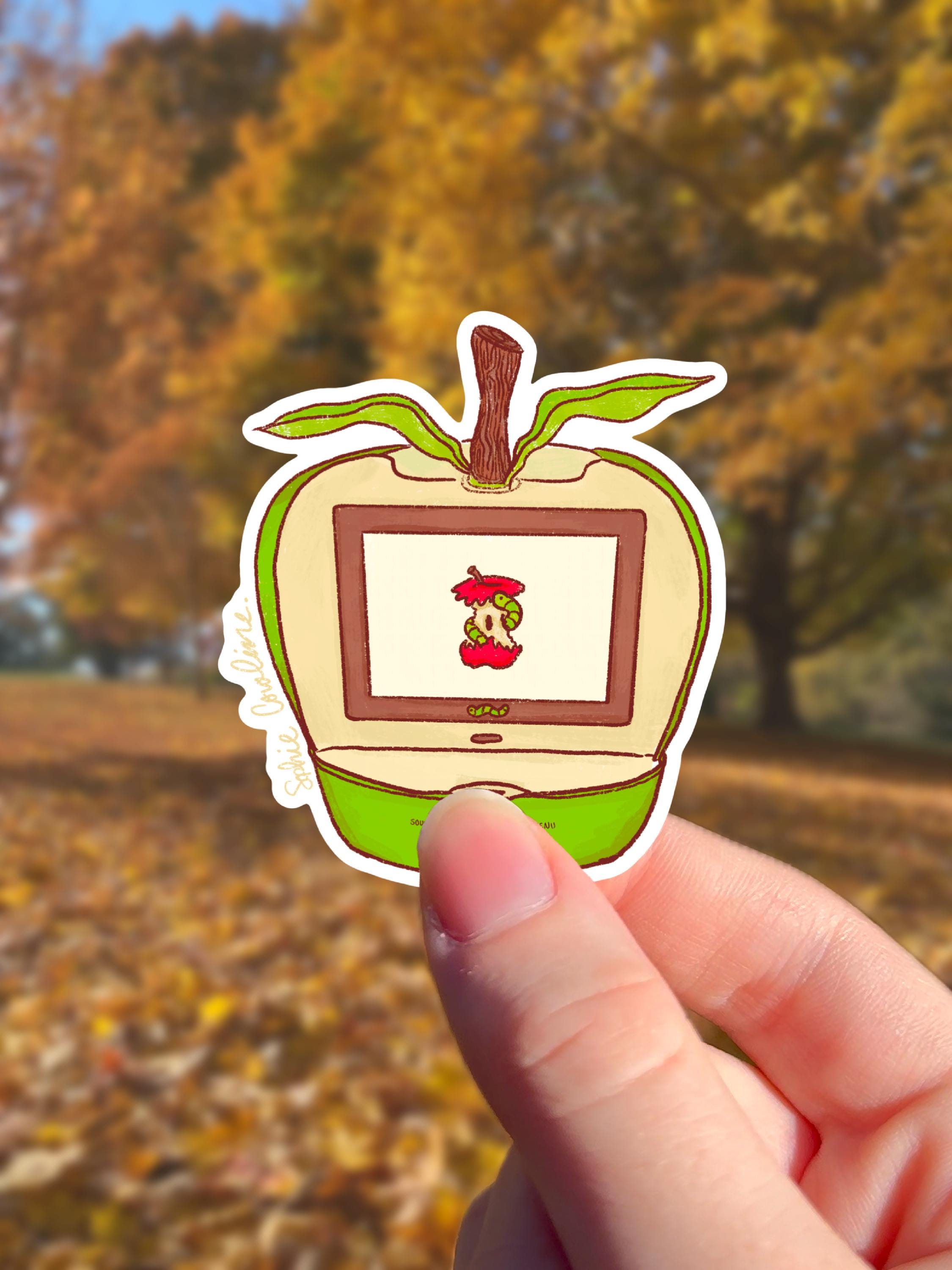 Apple TV Worm Sticker